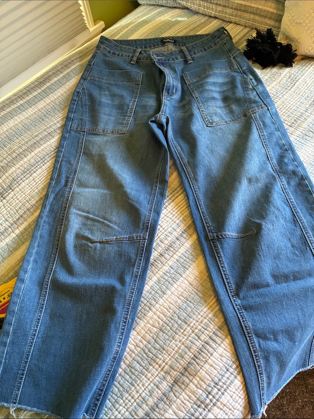 Relaxed Wide-Leg Women's Jeans in Vintage Blue